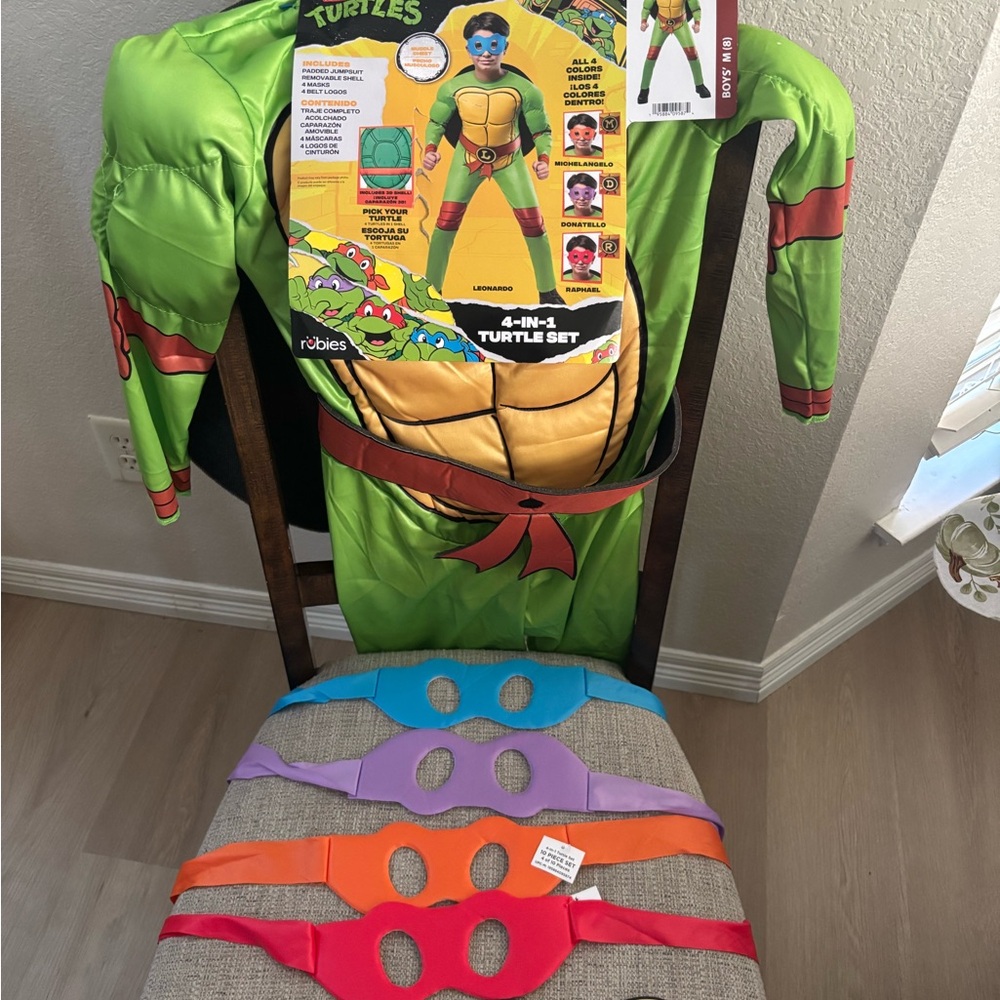 Rubie's Ninja Turtle Costume Set - Green and Red